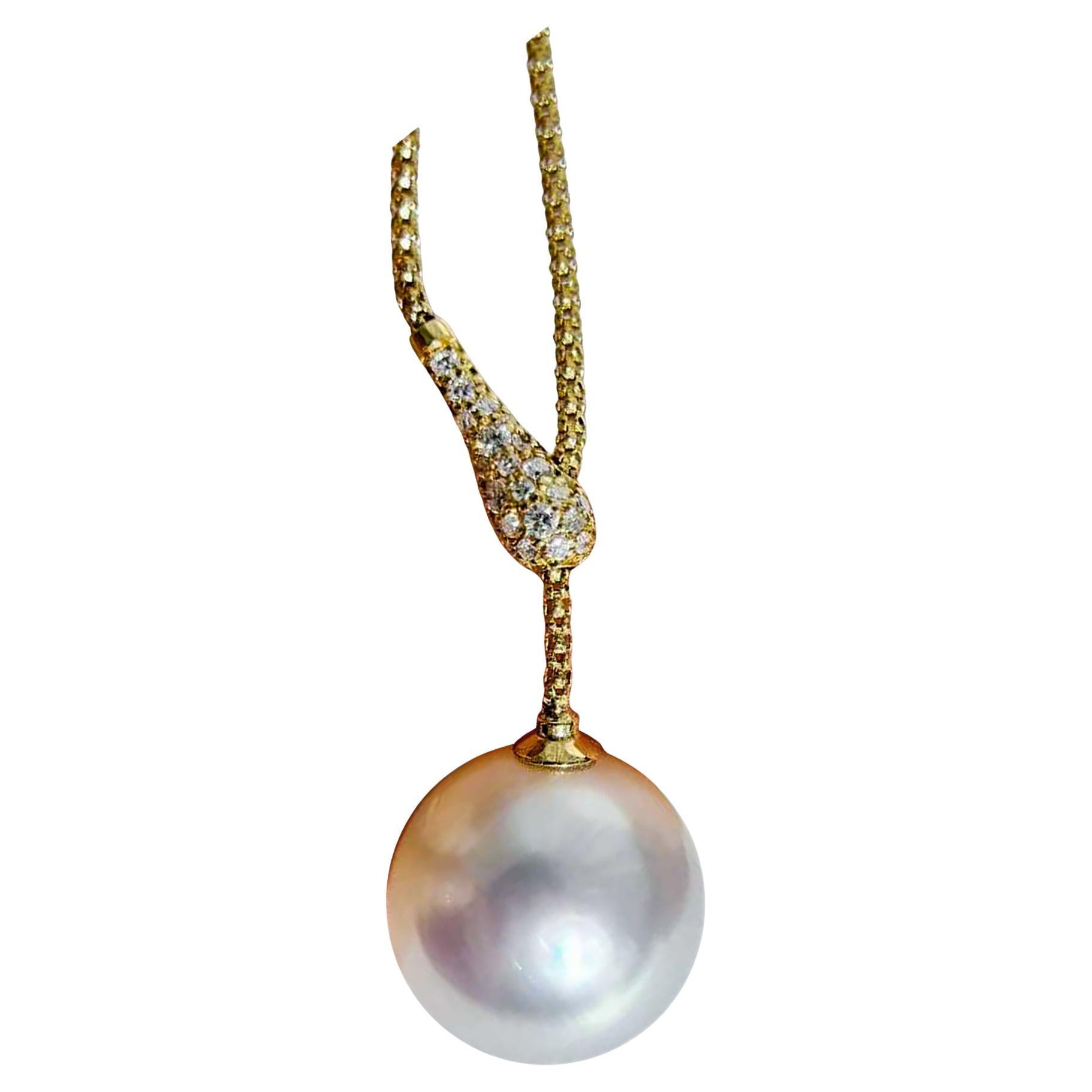 Collana regolabile con perle dei mari del sud 【Crown Radiance 【Aurora in vendita