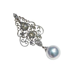 【Crown Radiance】Aurora South Sea Pearl Diamond Grand Pendant