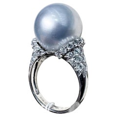 【Crown Radiance】Celestial Aurora South Sea Pearl & Diamond Ring