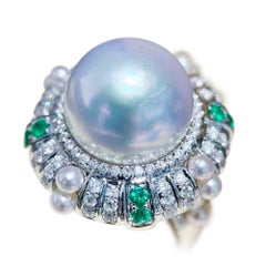 【Crown Radiance】Celestial Regalia Aurora South Sea Pearl Royal Ring