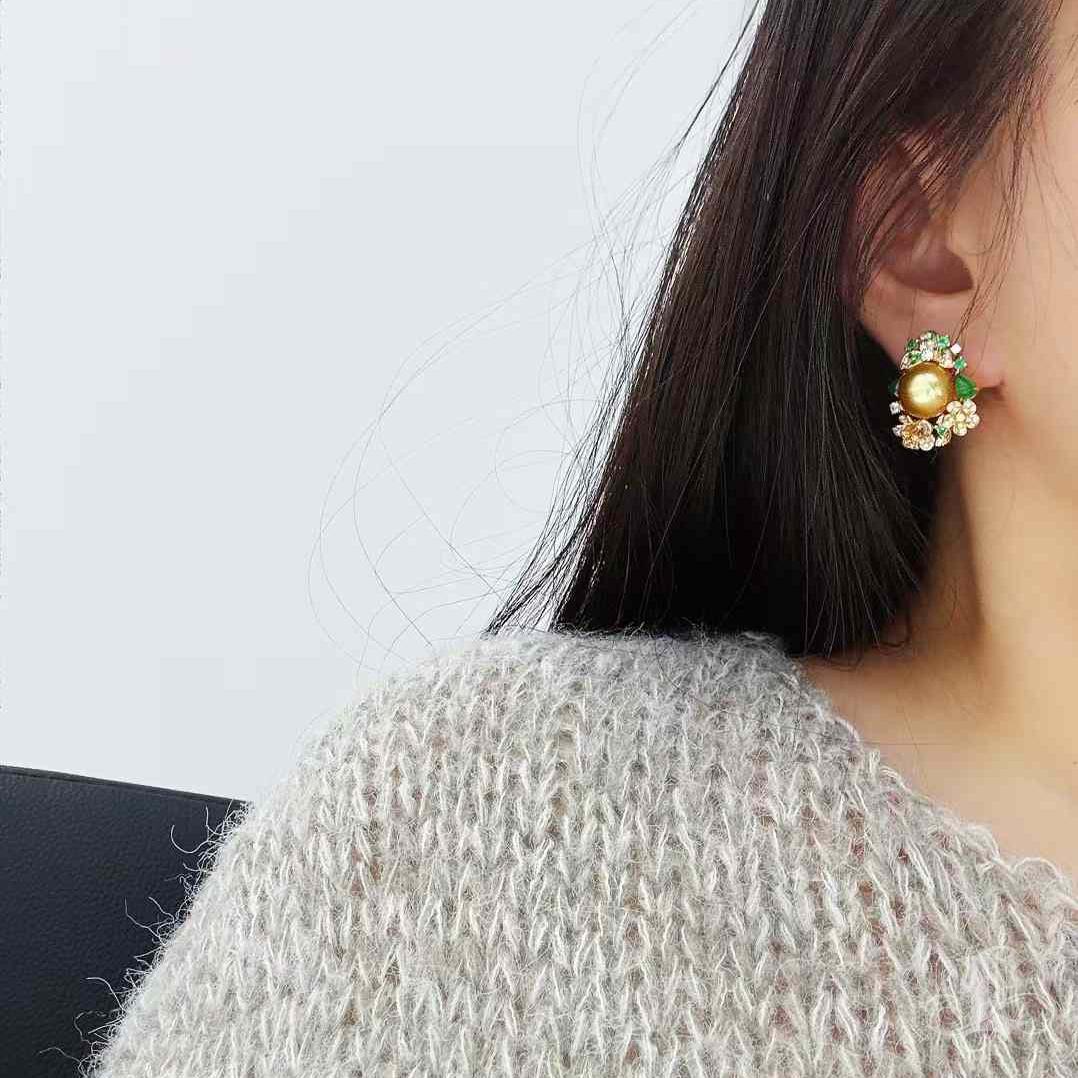 【Corona Radiance】Imperial Blossom South Sea Pearl & A Jadeite Jewelry Set Sin cortar en venta