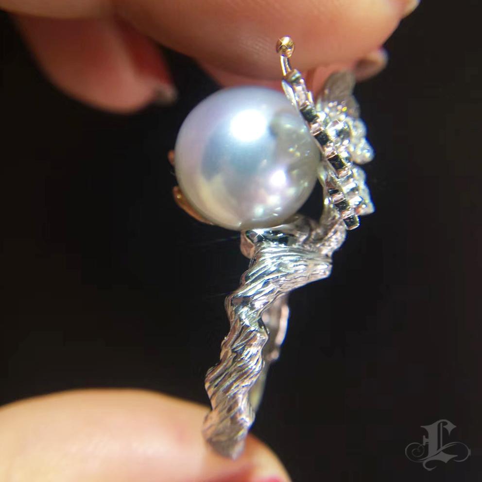 【Crown Radiance】Papillon Embrace Südsee Perlen Ring im Angebot 1