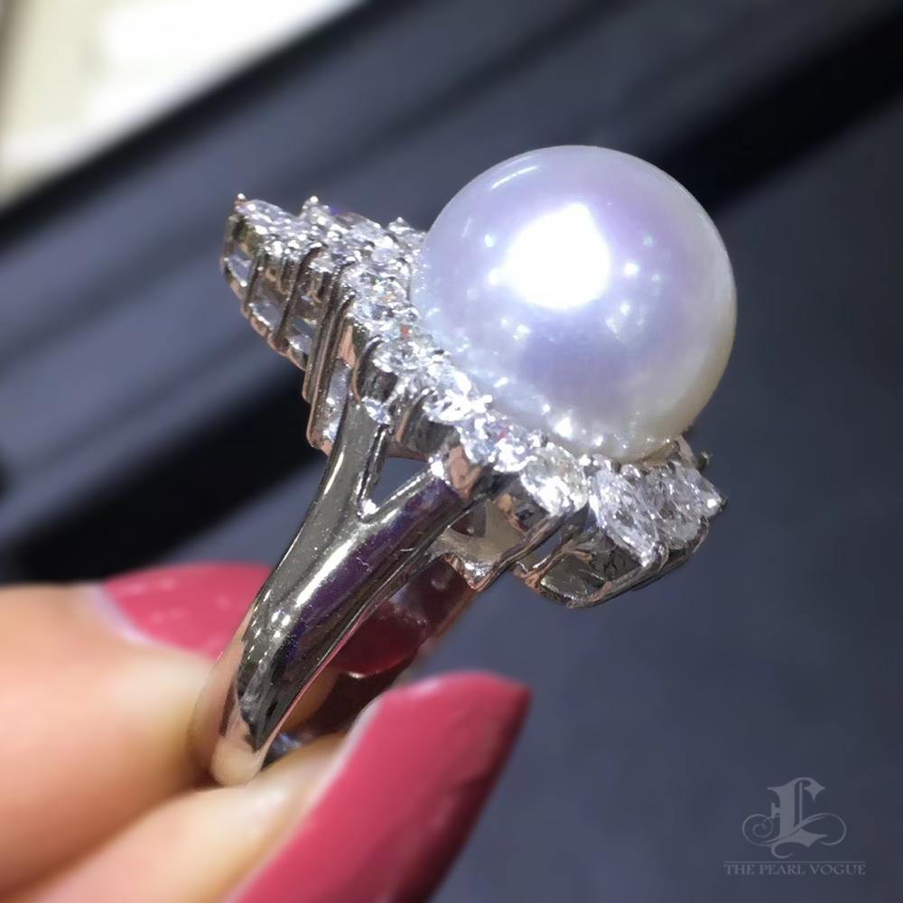 【Crown Radiance】Papillon Embrace Südsee Perlen Ring im Angebot 1