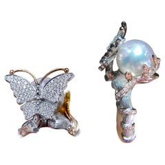 【Crown Radiance】Papillon Embrace South Sea Pearl Ring