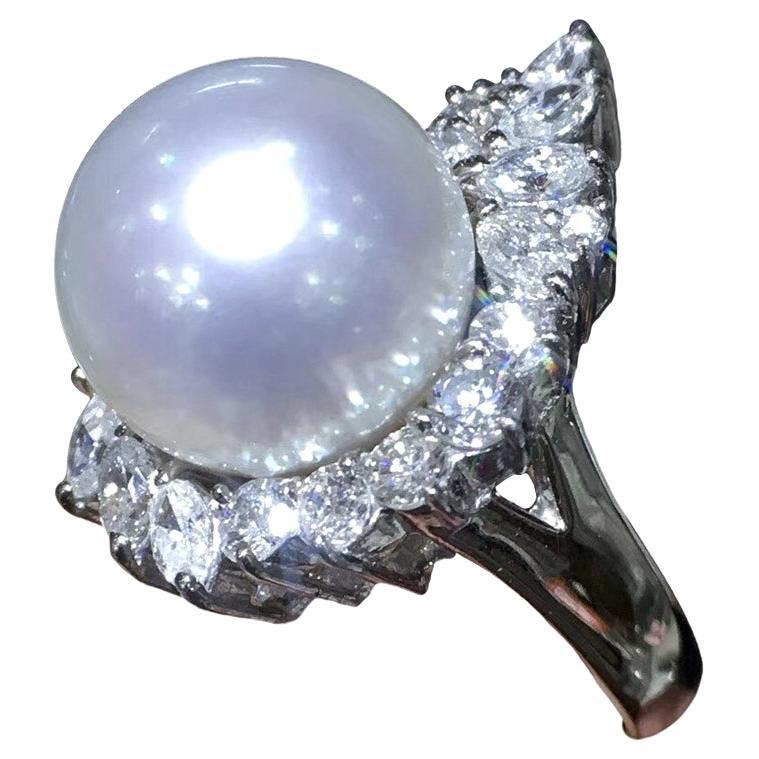 【Crown Radiance】Papillon Embrace Südsee Perlen Ring im Angebot