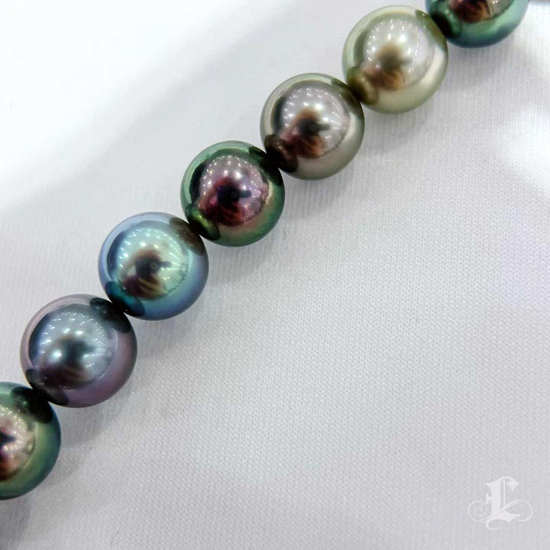 Collana di perle tahitiane certificata Queen of Shadows in vendita 5