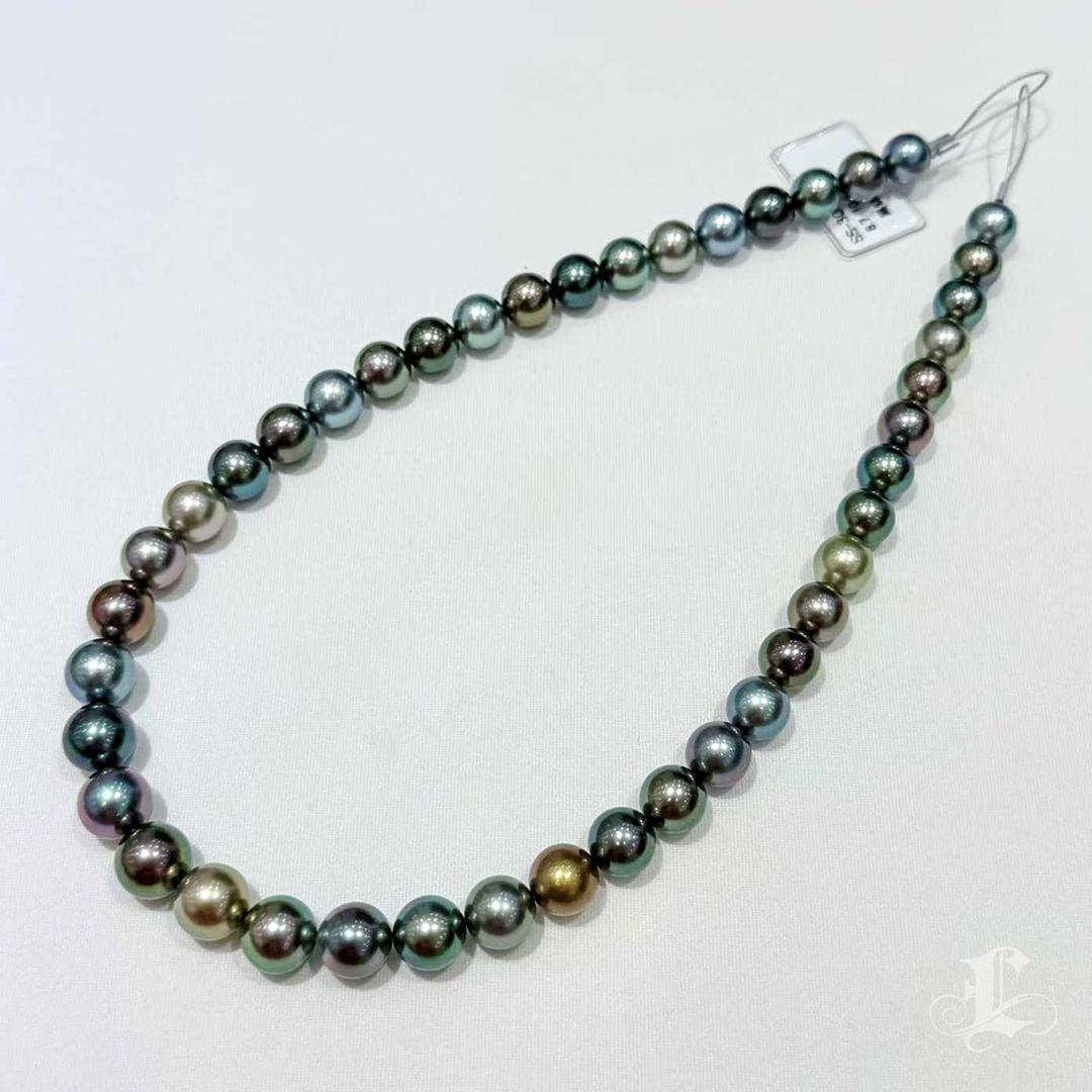 Donna Collana di perle tahitiane certificata Queen of Shadows in vendita