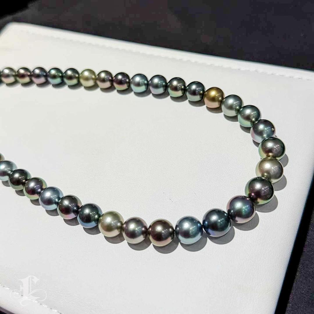 Collana di perle tahitiane certificata Queen of Shadows in vendita 1
