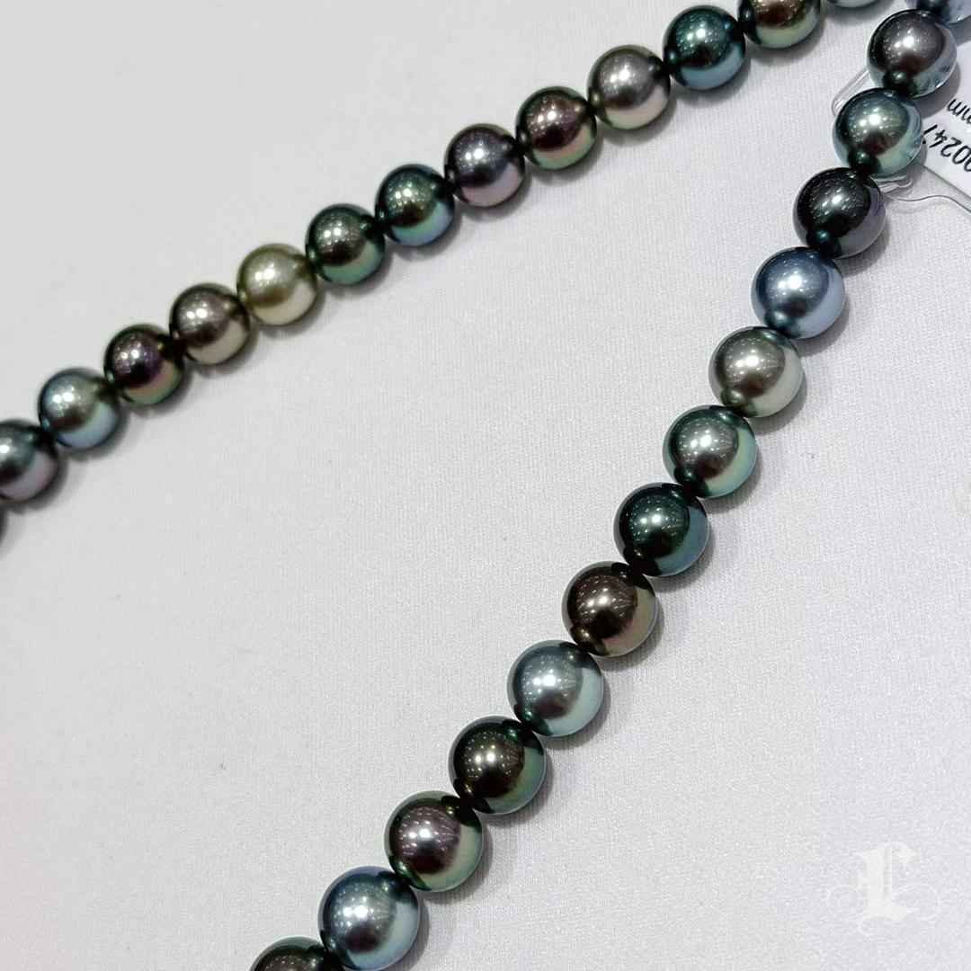 Collana di perle tahitiane certificata Queen of Shadows in vendita 2