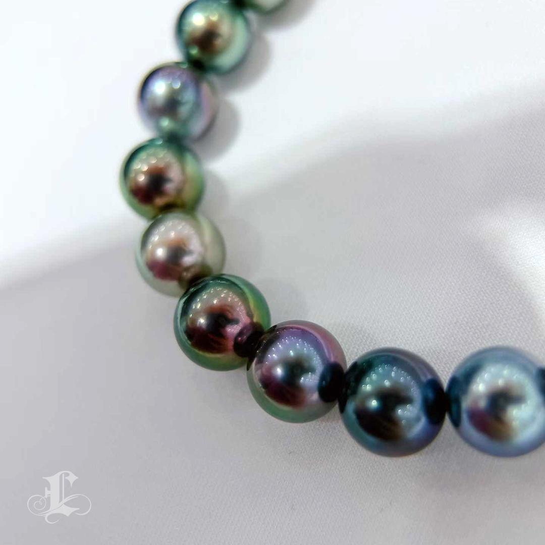 Collana di perle tahitiane certificata Queen of Shadows in vendita 4