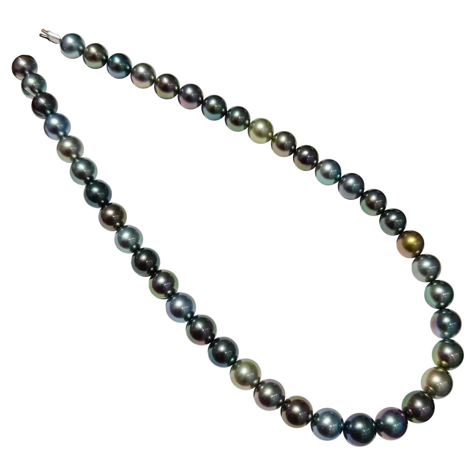 Collana di perle tahitiane certificata Queen of Shadows