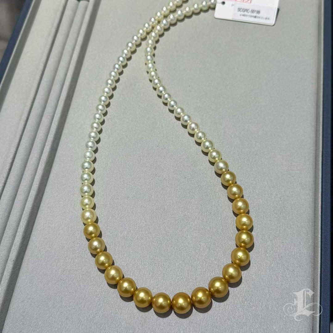 Collana Ombre con solstizio d'oro certificata Shikisai In condizioni Nuovo in vendita a New York, NY