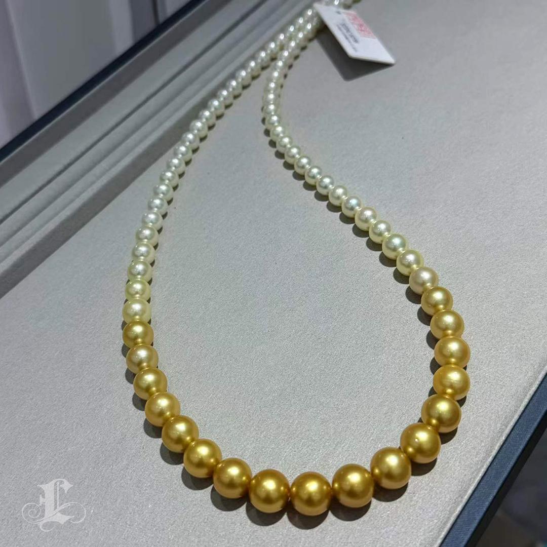 Collana Ombre con solstizio d'oro certificata Shikisai in vendita 2
