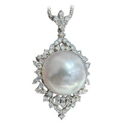 Collana di perle e diamanti Phoenix 14,9 mm South Sea Pearl & Diamond