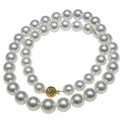 【Crown Radiance】PSL Phoenix Certified South Sea Pearl & 18K Gold Clasp Necklace
