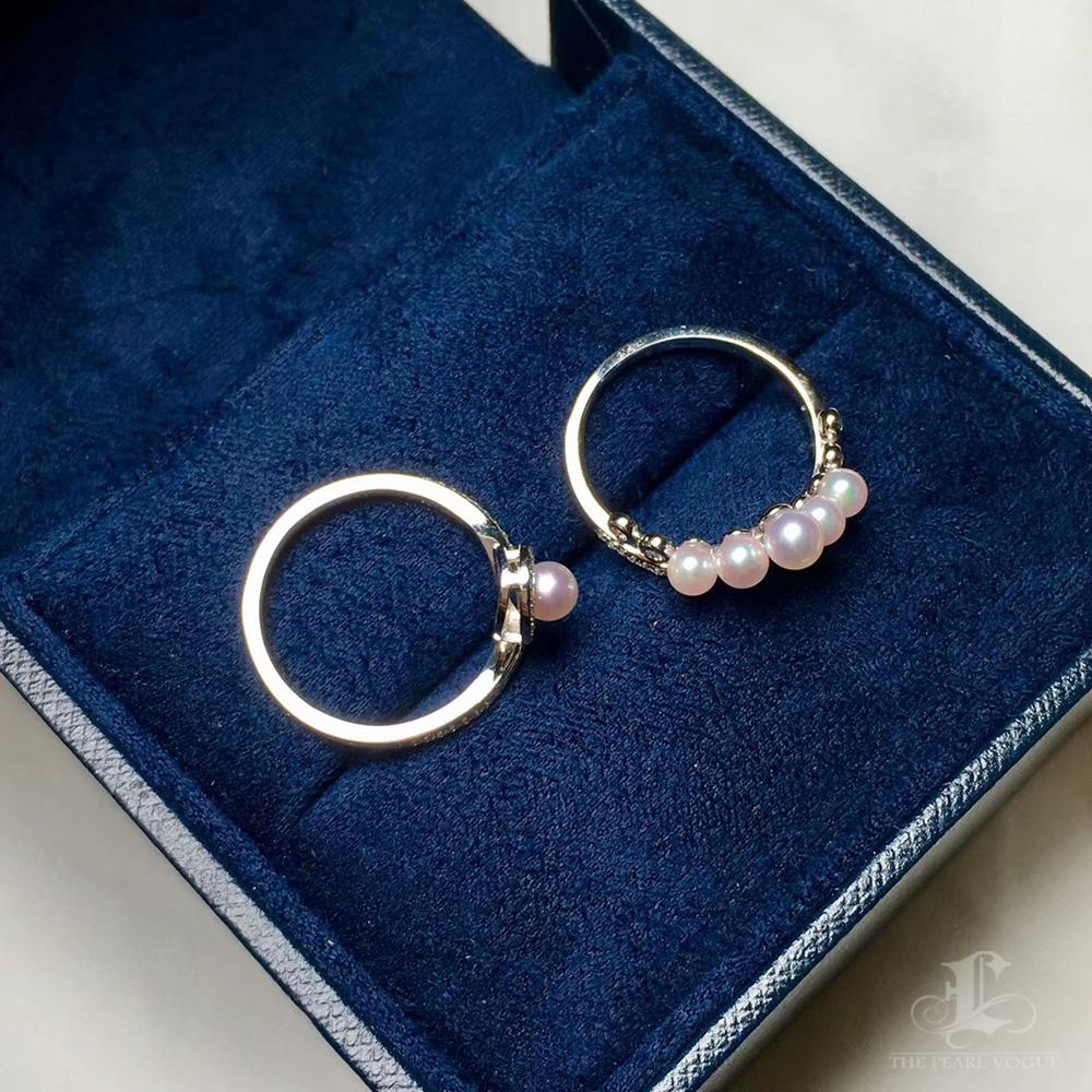 Anello impilabile con perle Akoya e diamanti trasformabili in vendita 6