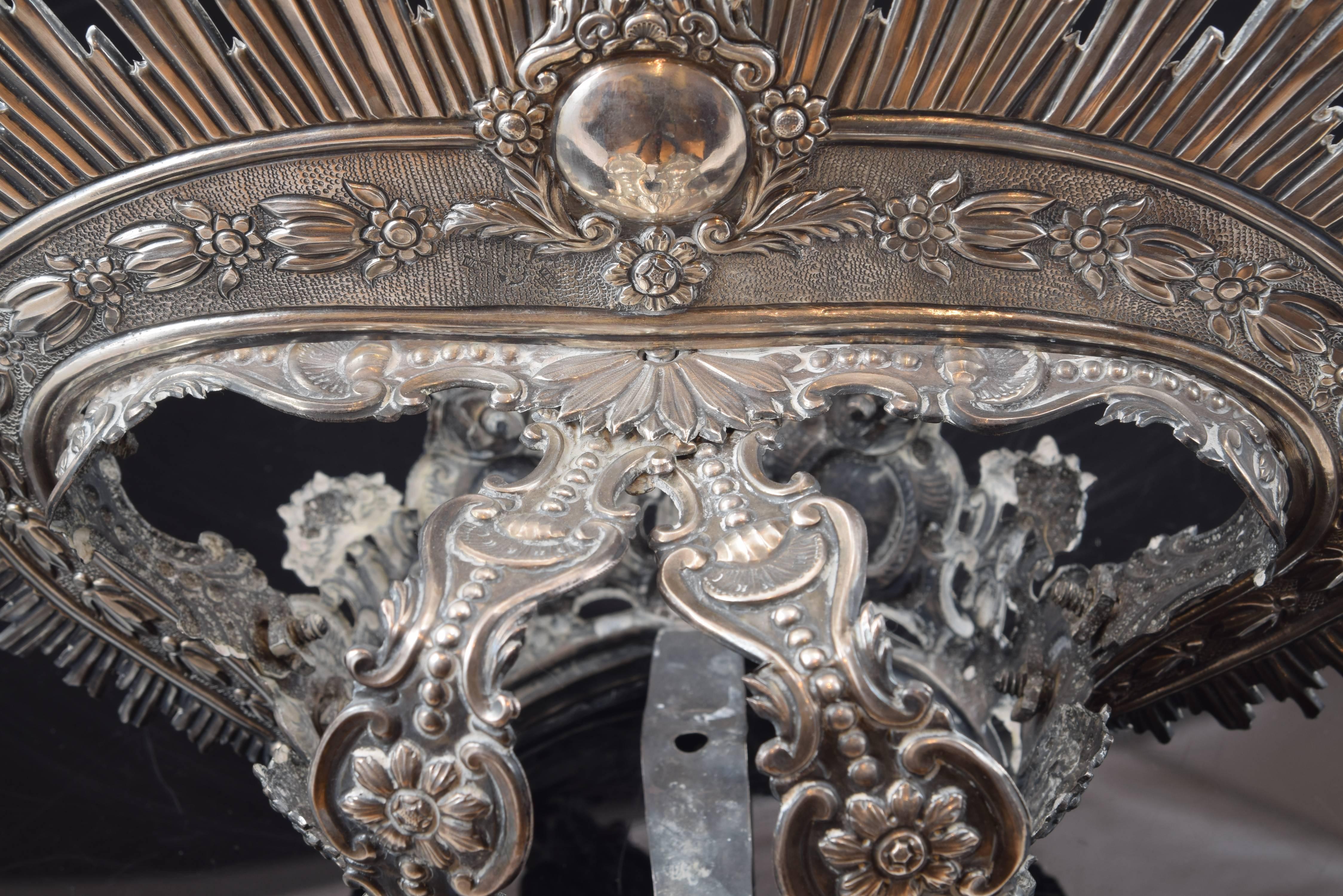 Spanish Crown, Silver with Hallmarks, Cordoba, Spain, 1827
