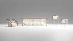 Crown Sofa with Metal Trimmings