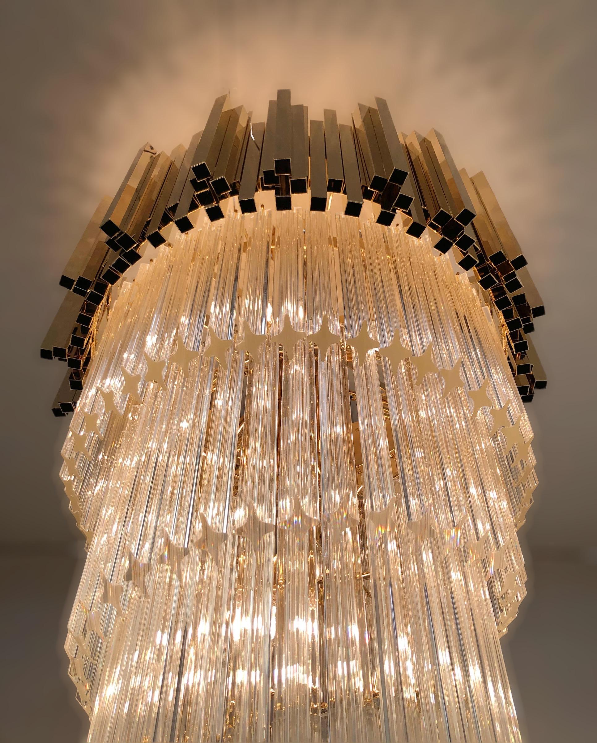 Crown Spiral Chandelier by Fabio Ltd For Sale 3