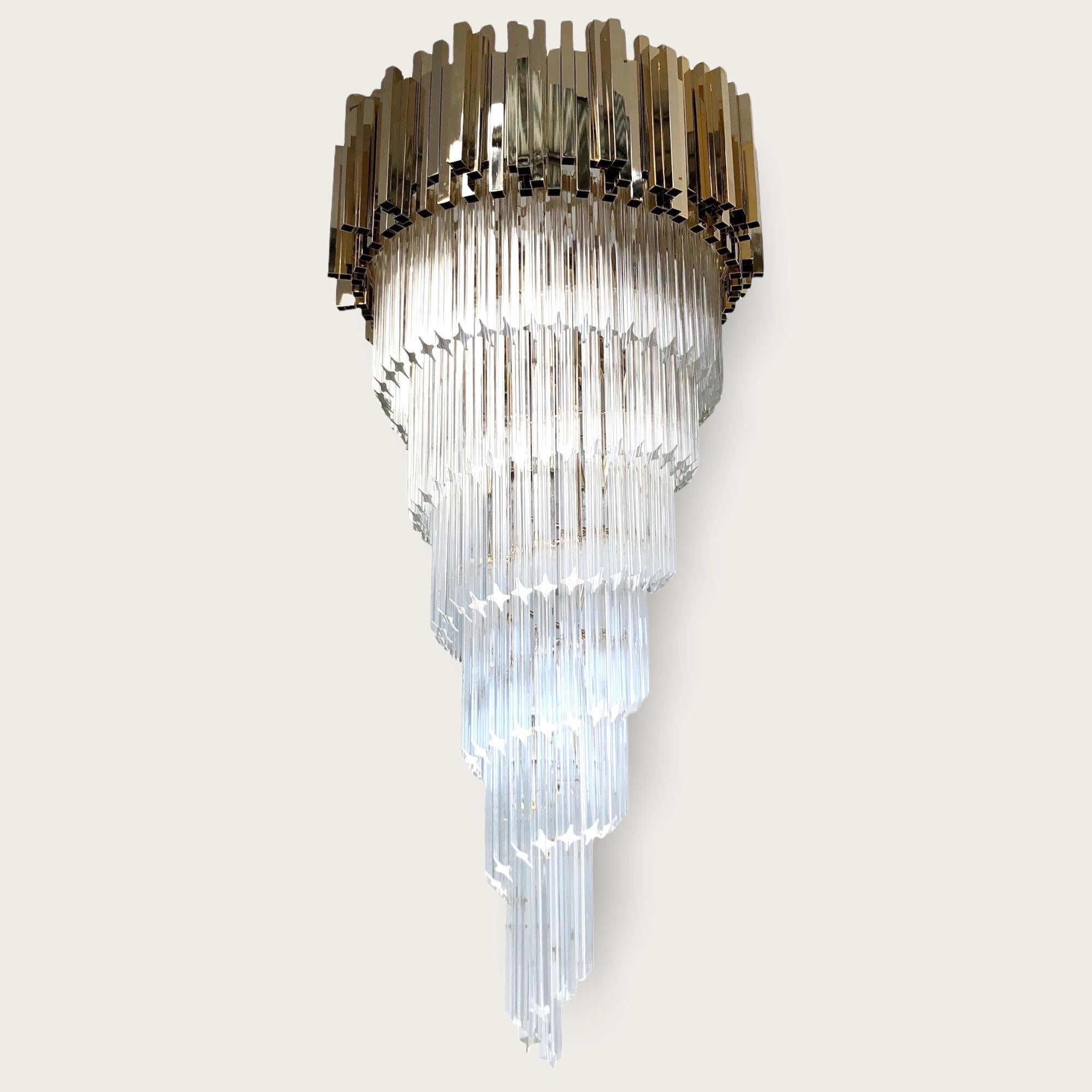 Crown Spiral Chandelier by Fabio Ltd For Sale 10