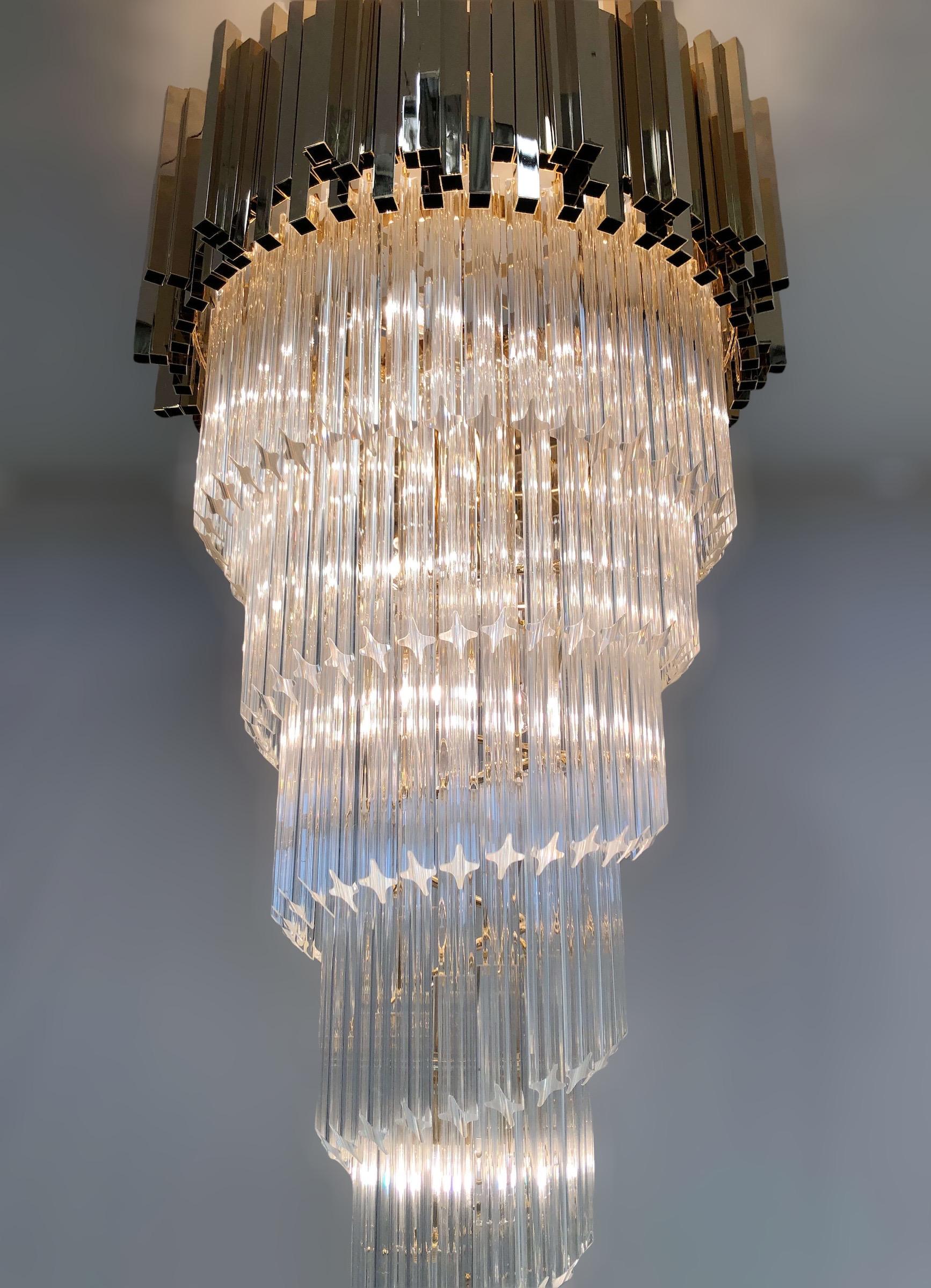 Crown Spiral Chandelier by Fabio Ltd For Sale 2