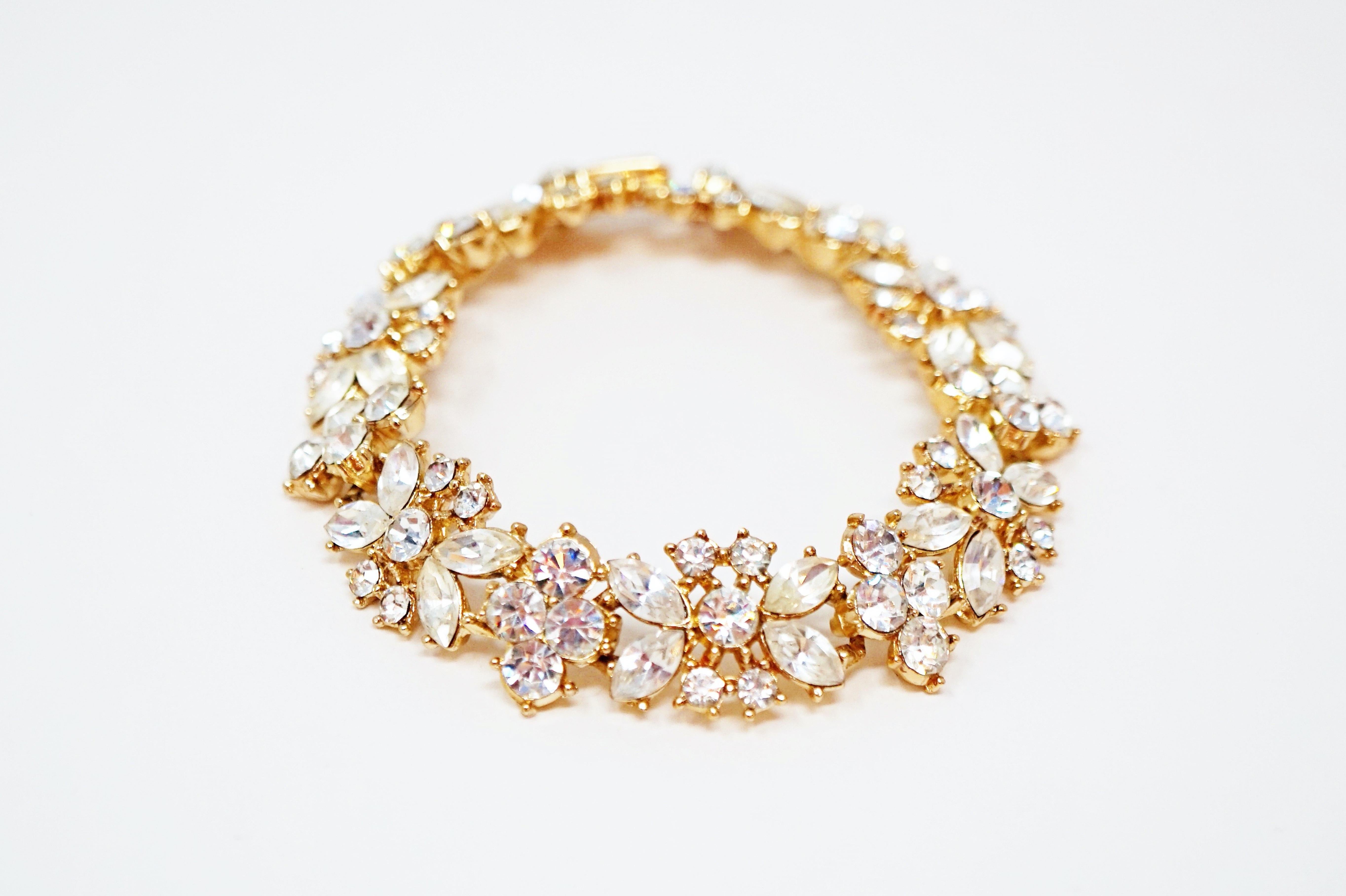 diamond bracelet and earring set