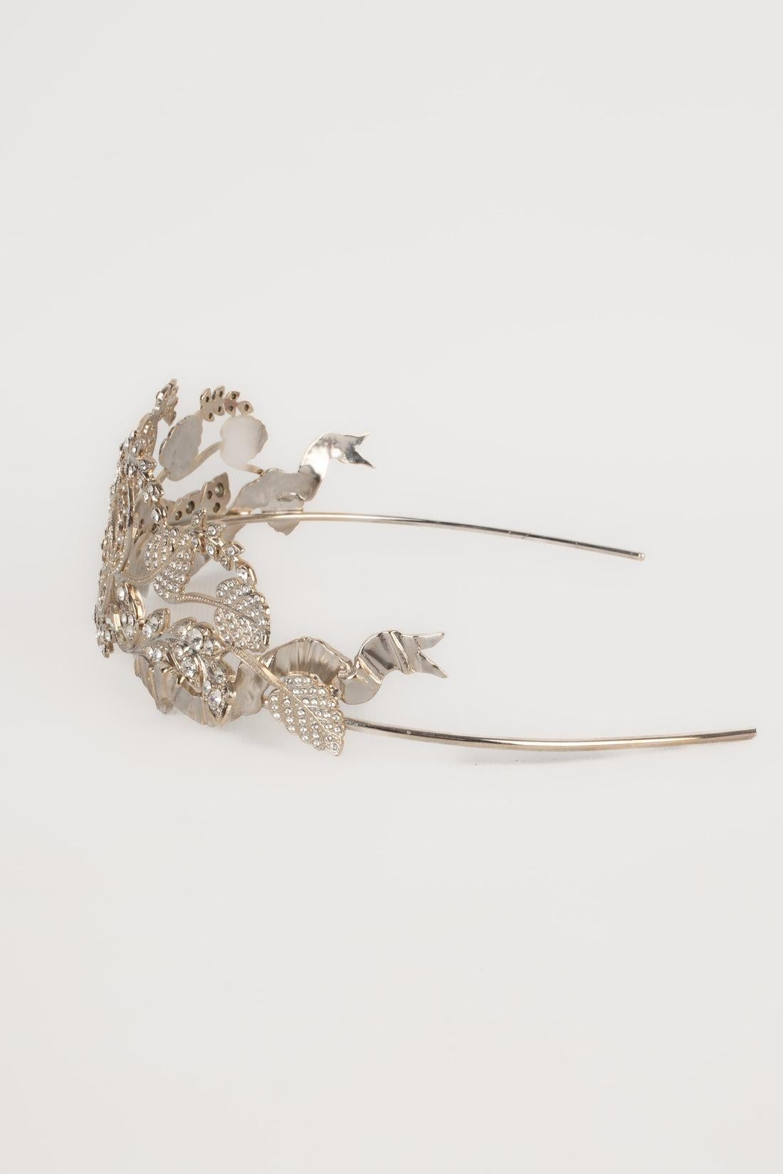Bijoux de tête en métal argenté Crown Unknown Pour femmes en vente