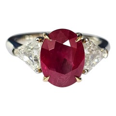 Crown V – Dynasty - Natural Burma Ruby Heat Vivid Red Pigeon's Blood GRS Cert