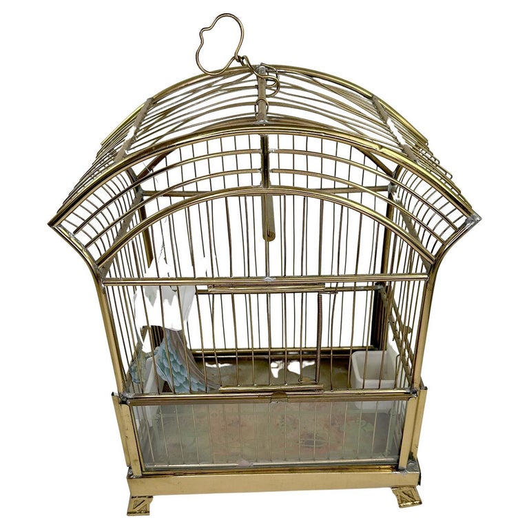 Crown vintage birdcage For Sale at 1stDibs