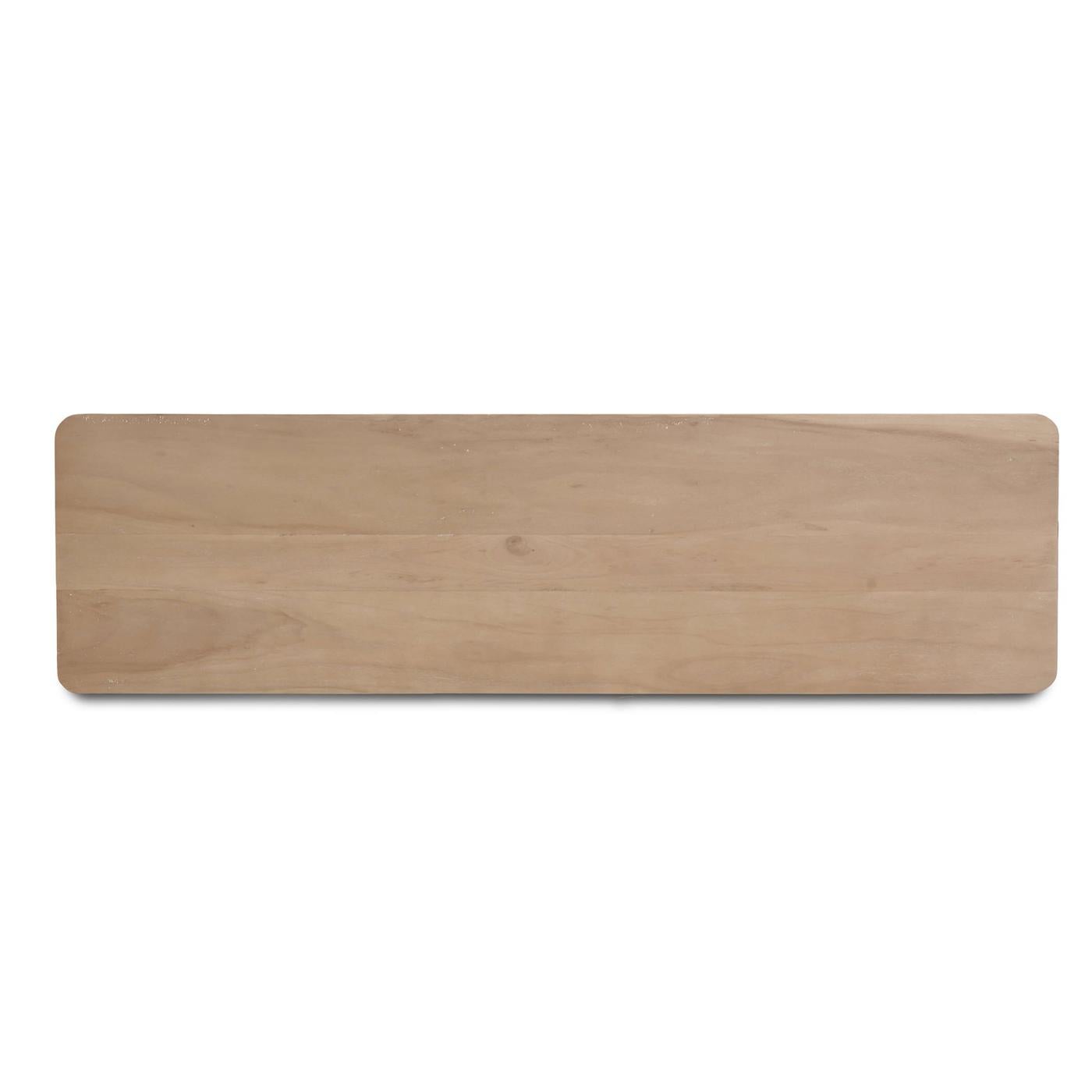 Contemporary Crowned Modern Console Table in Sandbar For Sale