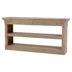 Crowned Modern Console Table in Sandbar