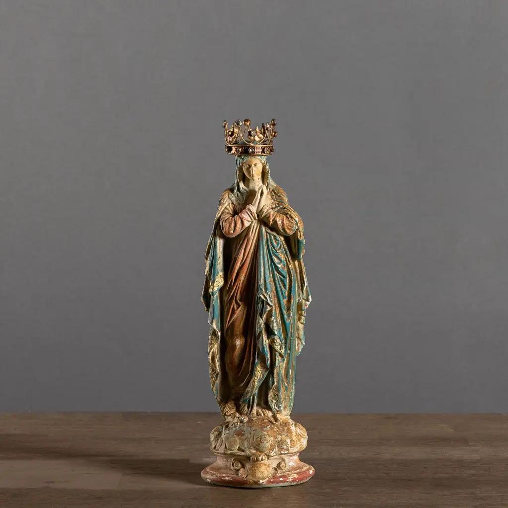 Madonna incoronata, dimensioni medie, stile XIX secolo In condizioni buone in vendita a Saint-Ouen, FR