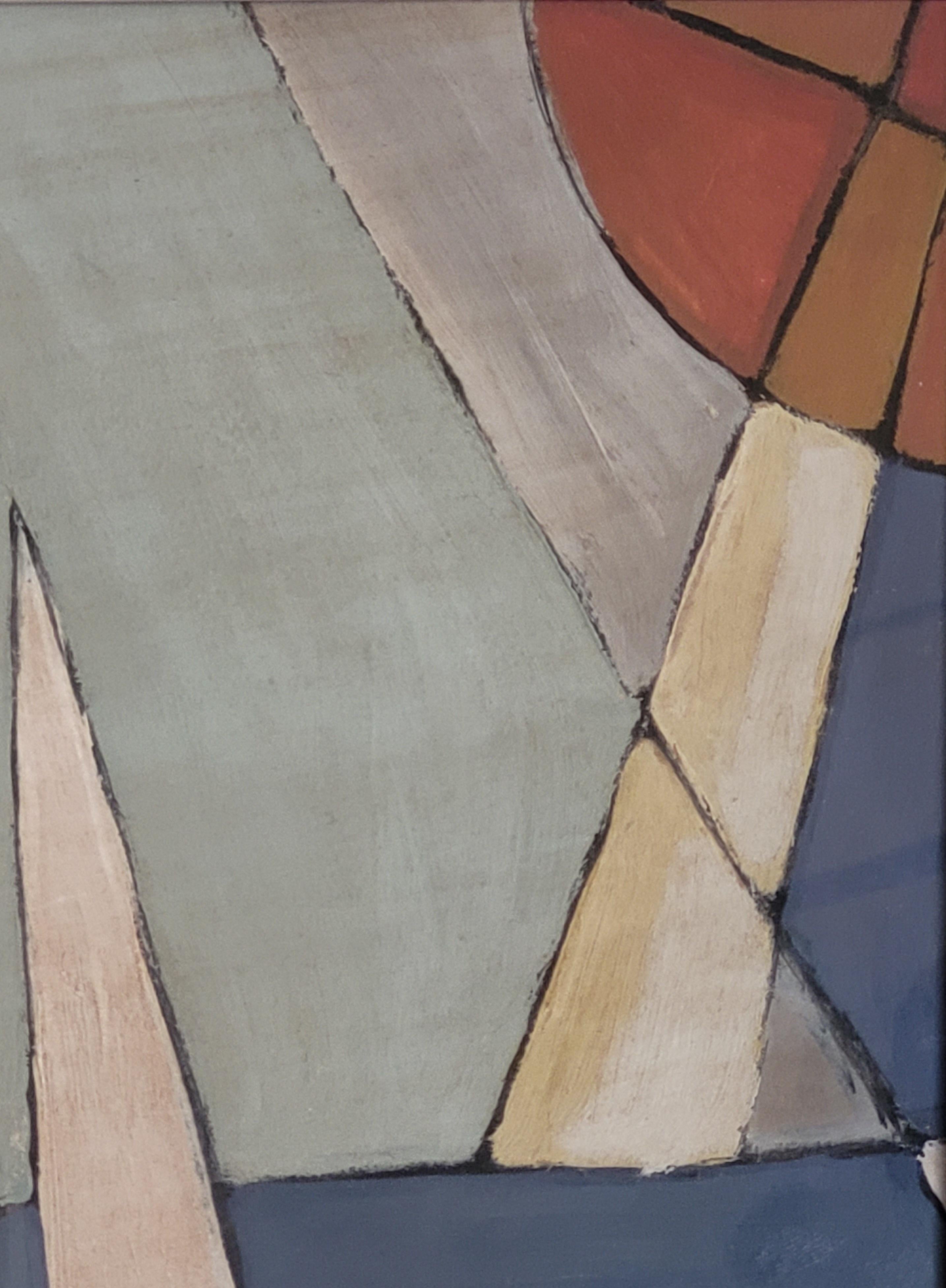 Acrilico e olio nella forma moderna di una barca a vela in mare dell'artista francese Créqule. Firmato in basso a destra. Il quadro è presentato in una cornice in legno color crema, sotto vetro.

Questo quadro, dallo stile molto moderno, con i suoi