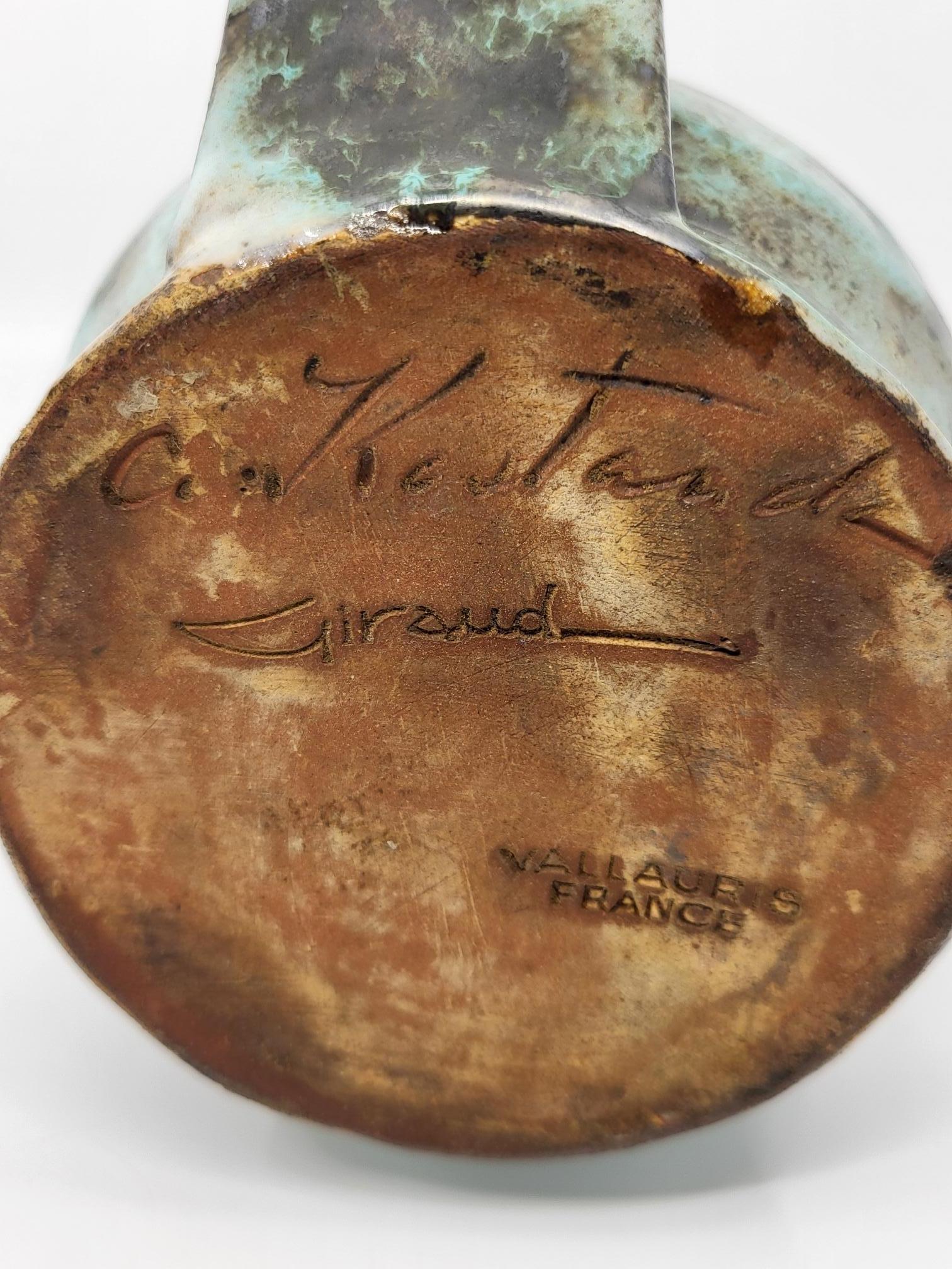 Cruche Alexandre Kostanda, Louis Giraud en grès  Vallauris French Riviera  1940 For Sale 7