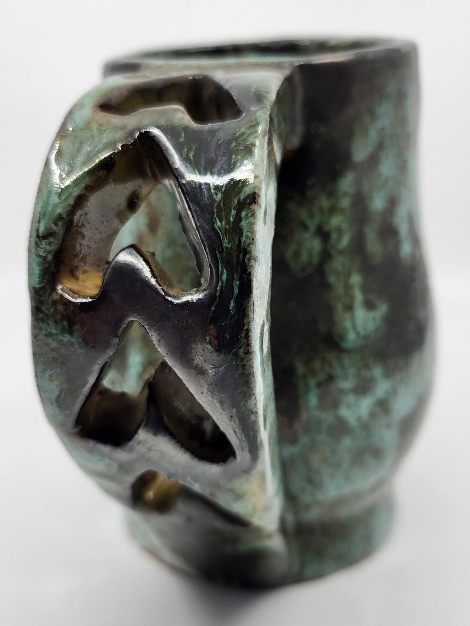 Beaux Arts Cruche Alexandre Kostanda, Louis Giraud en grès  Vallauris French Riviera  1940 For Sale