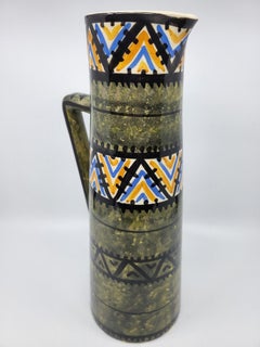 Cruche Simone Carrié  atelier "Kercy Quimper" pour Elchinger, France,  1950