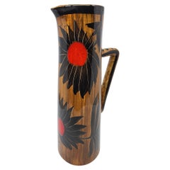 Cruche Kercy Quimper de Simone Carrié pour Elchinger Francaise pièce unique 1950