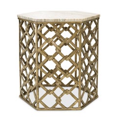 Cruciate Marble Side Table