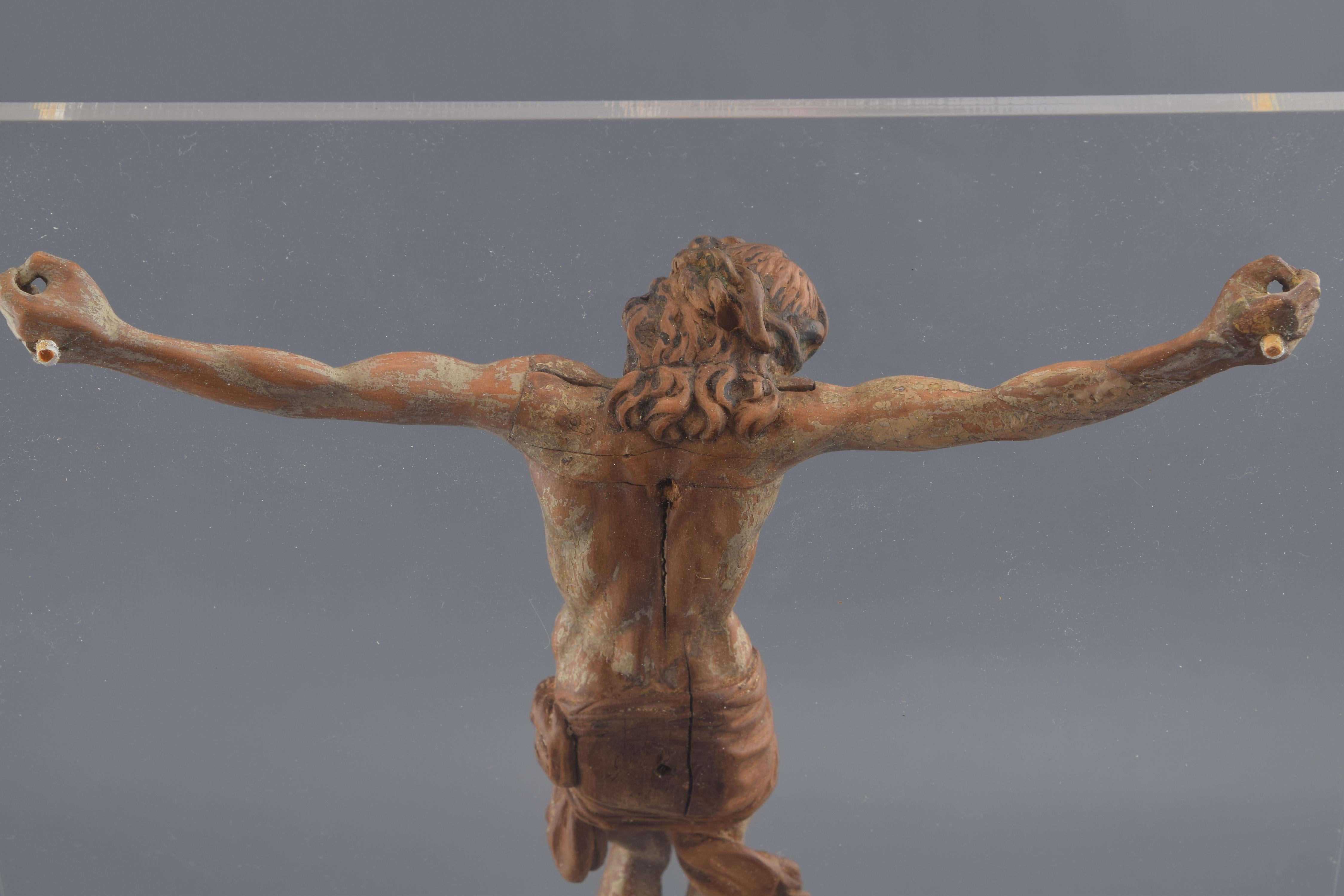 Crucified Christ, boxwood, Attributed to Juan de Juni or workshop, ca late 16thc In Good Condition In Madrid, ES