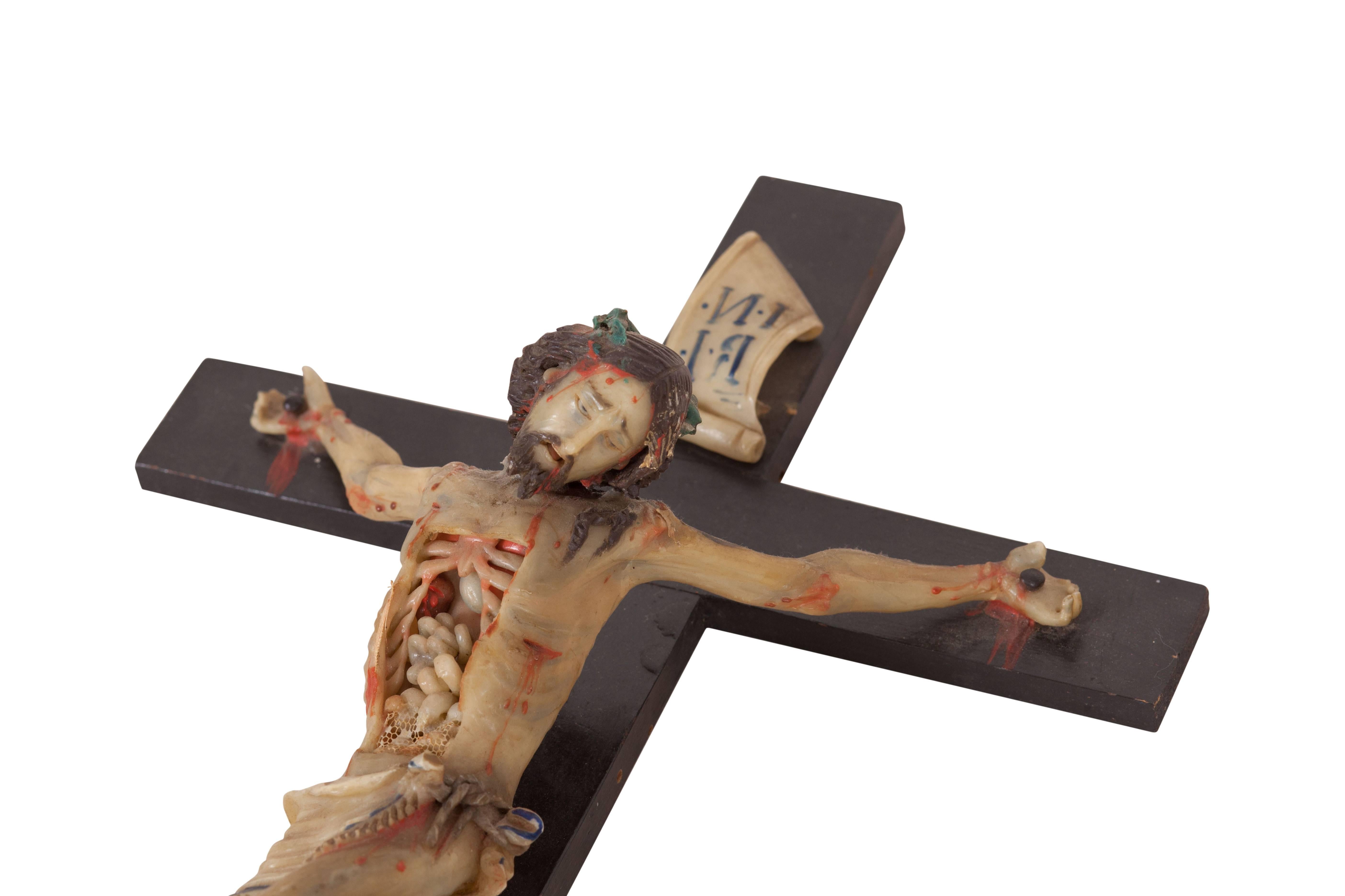 Crucified Sculpture of Christ For Sale 1