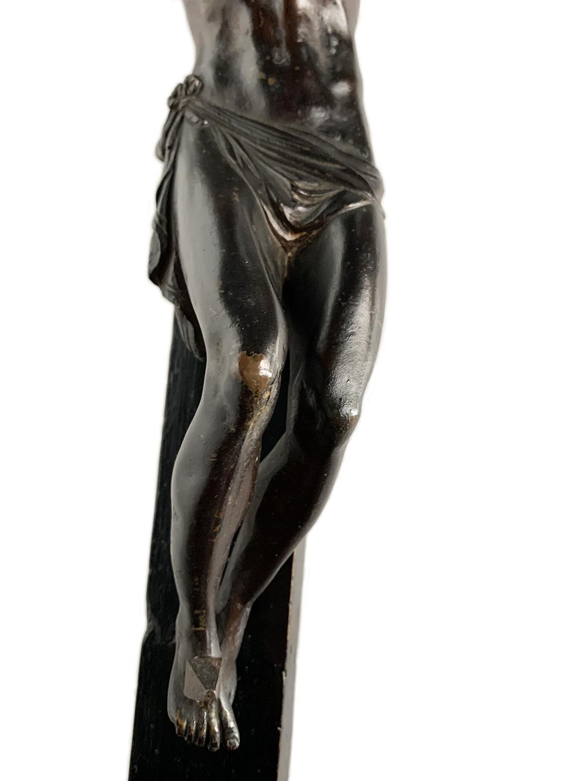 Crucifix, Bronze, iron, and wood, Lombardy, mid-17th century in vendita 2