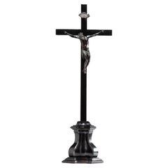 Crucifix, Bronze, iron, and wood, Lombardy, mid-17th century