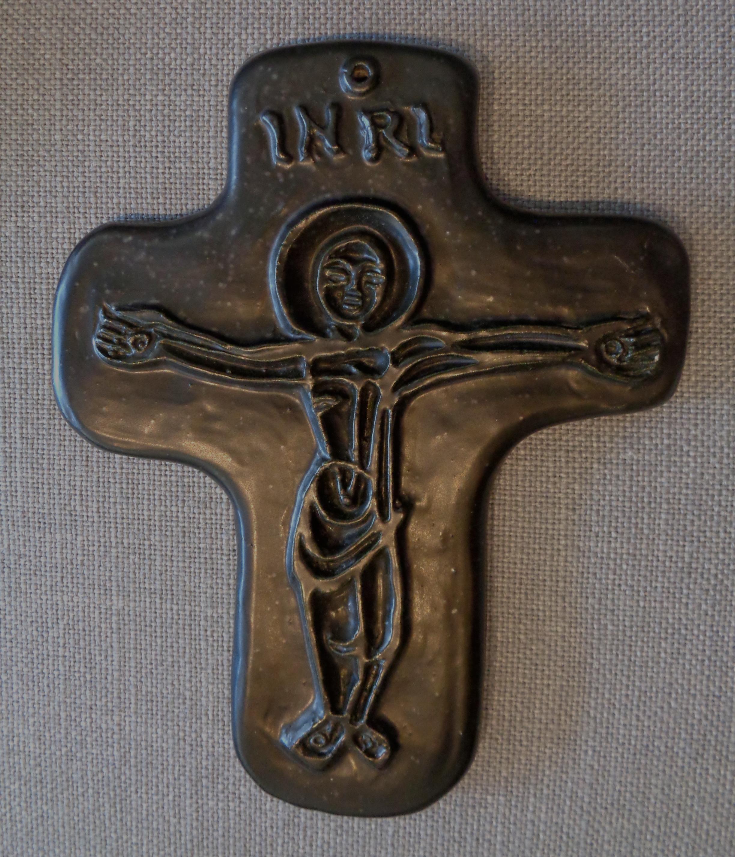 French Crucifix by Georges Jouve For Sale