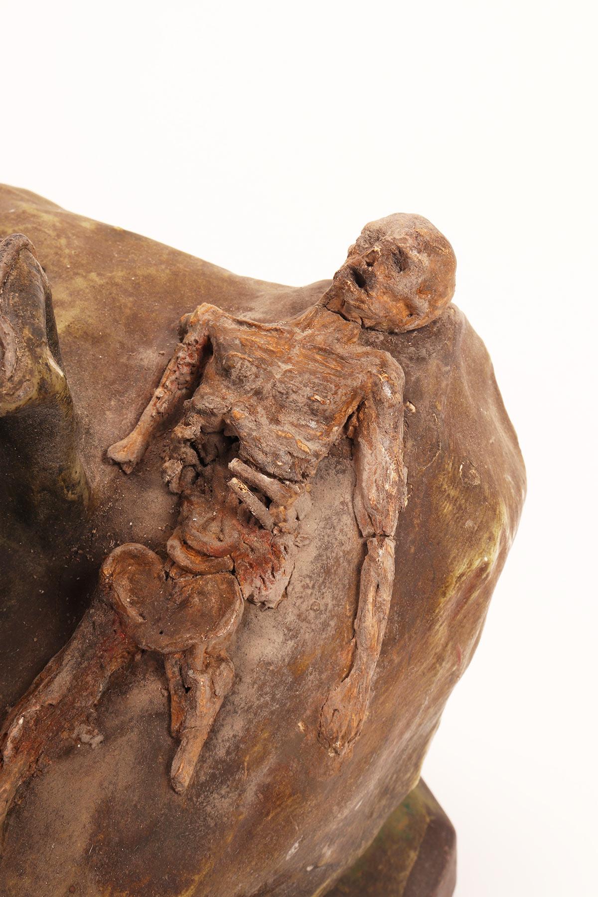 Crocifisso sul Calvario, Piaga di Cristo o Crocifisso della Piaga. Francia, circa 1700. in vendita 5