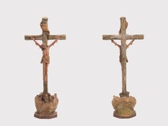 Crucifix on Calvary, Plague of Christ or Plague Crucifix. France, circa 1700.