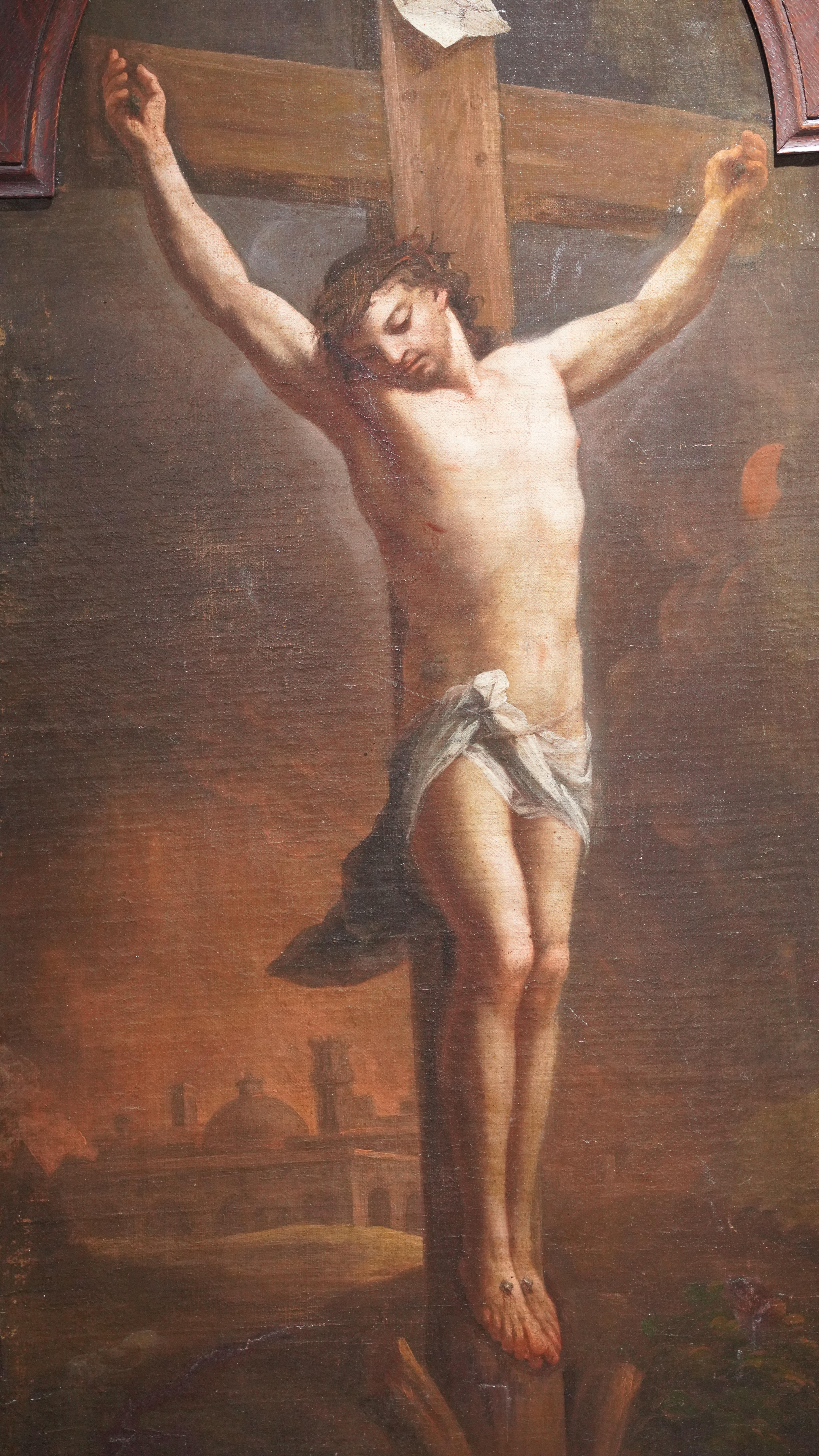 Kreuzigung von Christus Gemälde (18. Jahrhundert und früher) im Angebot