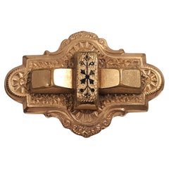 Gioielleria rinascimentale FleurDeLis Niello ad alto rilievo con incisioni dorate e araldica