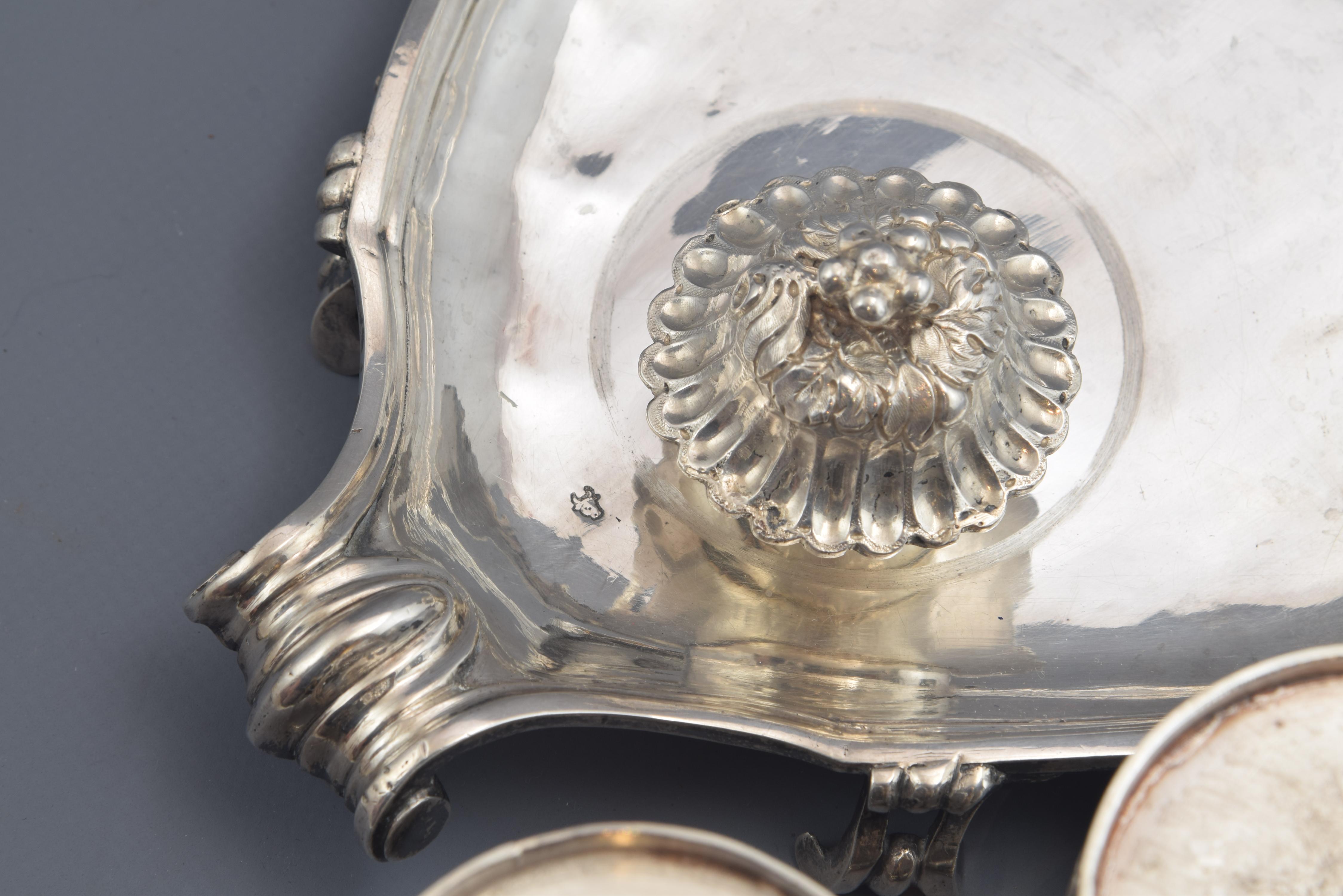 Juego de vinagreras, Plata, Vidrio, René-Pierre Ferrier, París, Francia, 1775 finales del siglo XVIII en venta