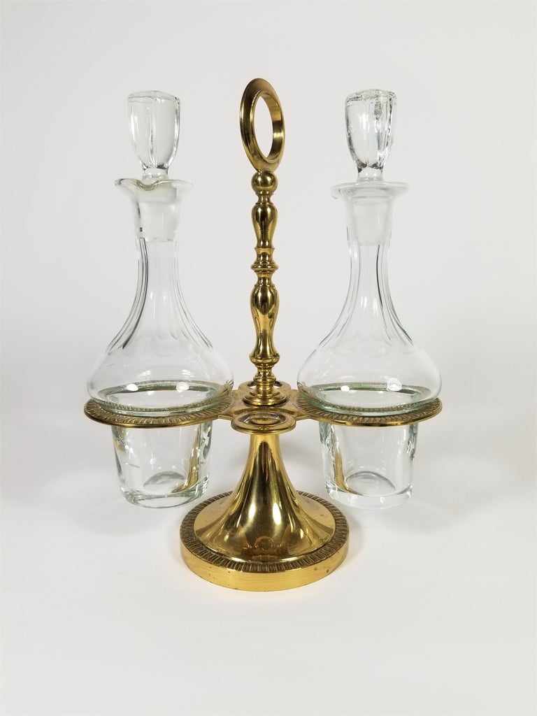 Cruet Set Italian Brass and Glass, Italy at 1stDibs italian cruet set