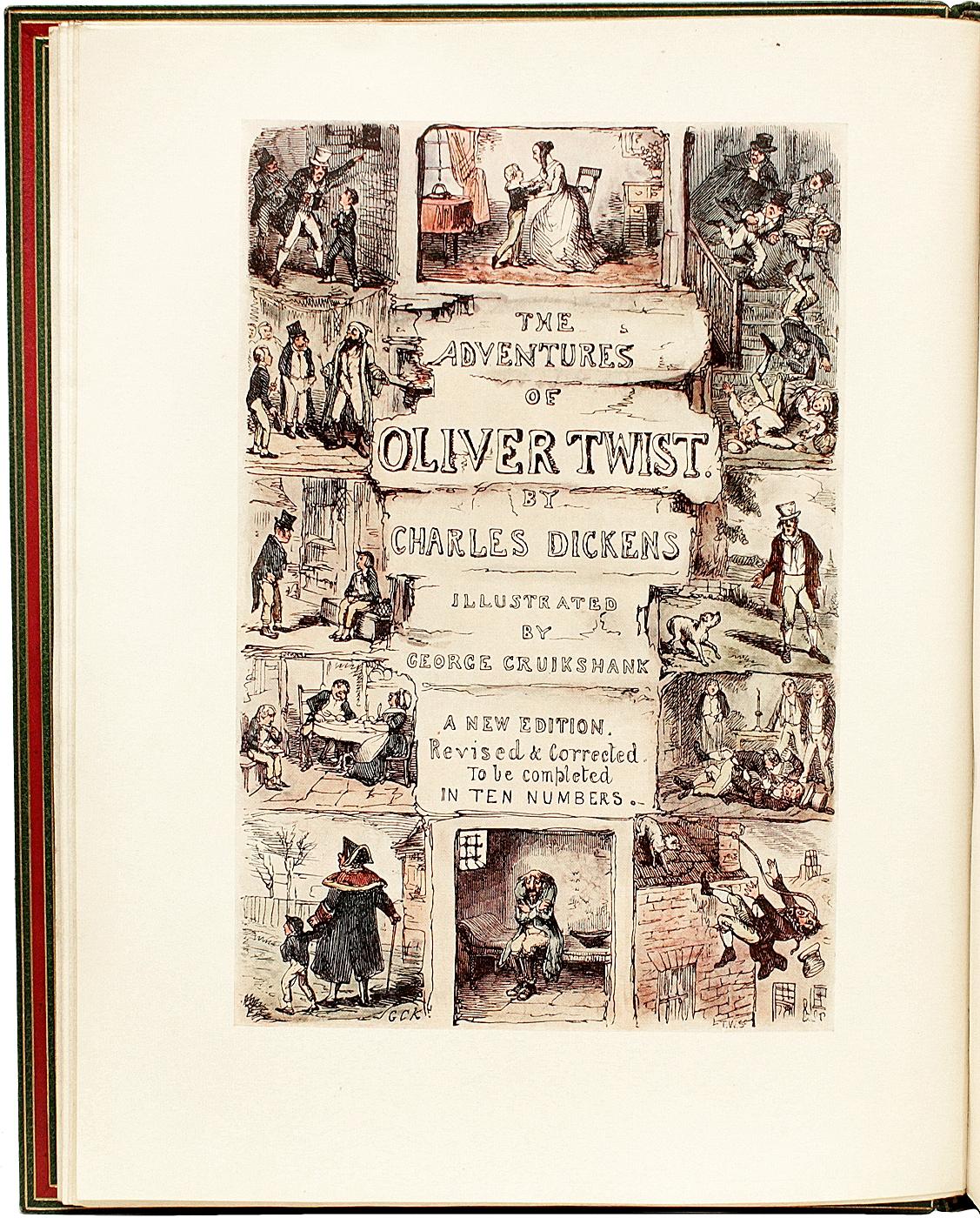 Early 20th Century Cruikshank's Water Colours - DE-LUXE-ED - IN A LAVISH MORRELL PICTORIAL BINDING!